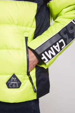 CAMP DAVID & SOCCX Winterjacke mit Colour-Blocking und Logo-Design neon kiwi neonkiwi Cheap