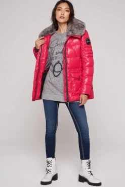 CAMP DAVID & SOCCX Winterjacke mit hohem Kragen und Steppmuster red glow redglow Sale