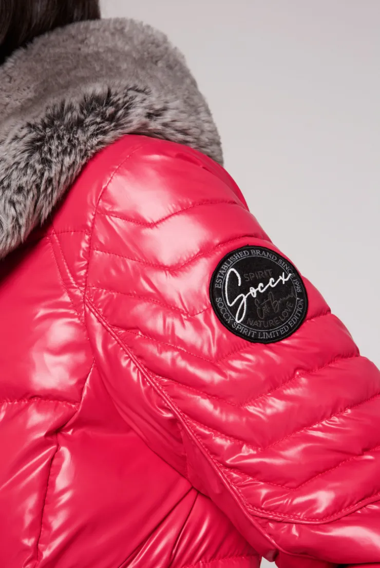 CAMP DAVID & SOCCX Winterjacke mit hohem Kragen und Steppmuster red glow redglow Sale