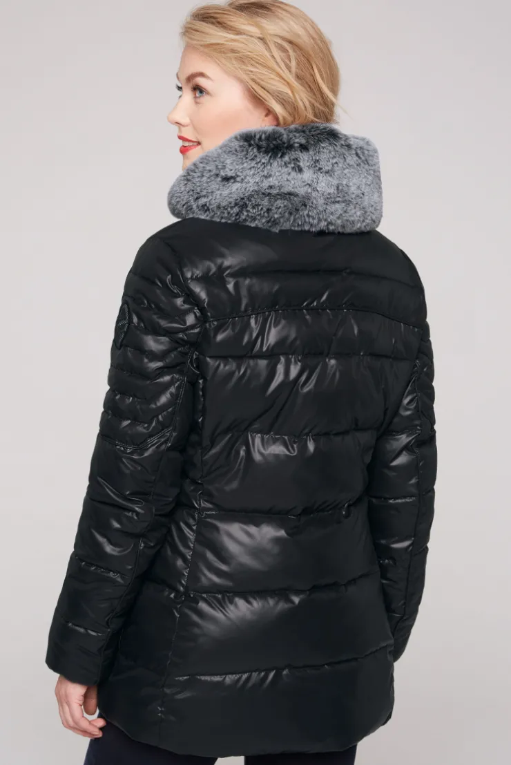 CAMP DAVID & SOCCX Winterjacke mit hohem Kragen und Steppmuster black New