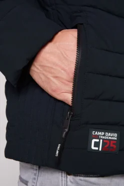 CAMP DAVID & SOCCX Winterjacke mit Kapuze im Ski-Design blue navy bluenavy Fashion
