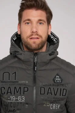 CAMP DAVID & SOCCX Winterjacke mit Kapuze im Ski-Design dark anthra darkanthra Flash Sale